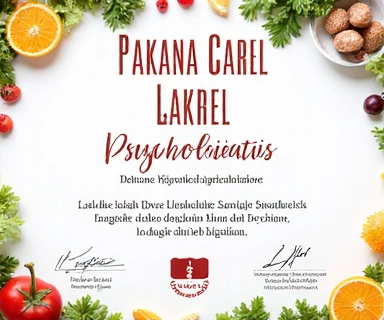 Certyfikat szkolenia z psychodietetyki