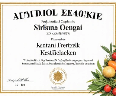 Certyfikat uczestnictwa w konferencji dietetycznej